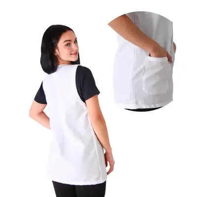 Jaleco Curto Sem Manga Oxford -JL11