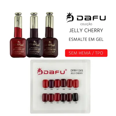 Esmalte em Gel Jelly Cherry 12ml DAFU